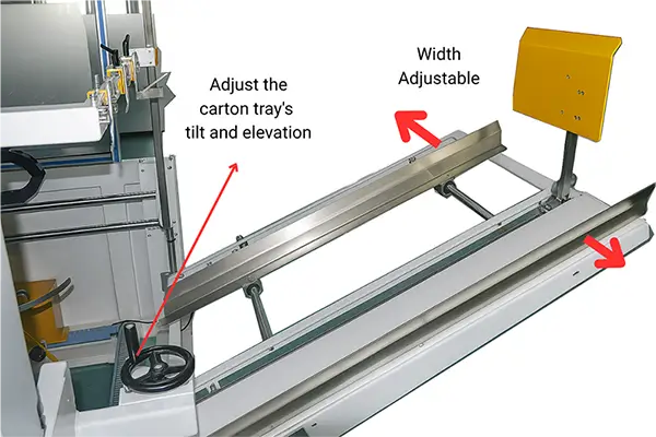 adjutable carton erector