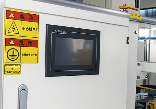 cantrol panel of case erector