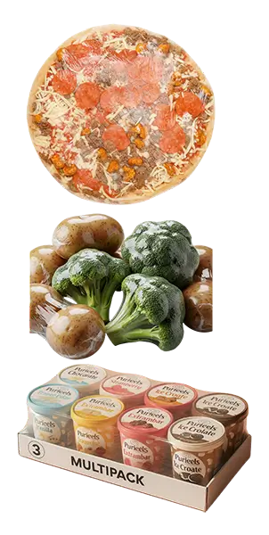 shrink wrapped vegetables, yoghat
