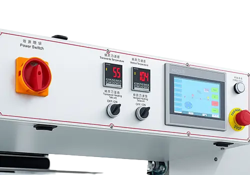 control panel for l bar sealer