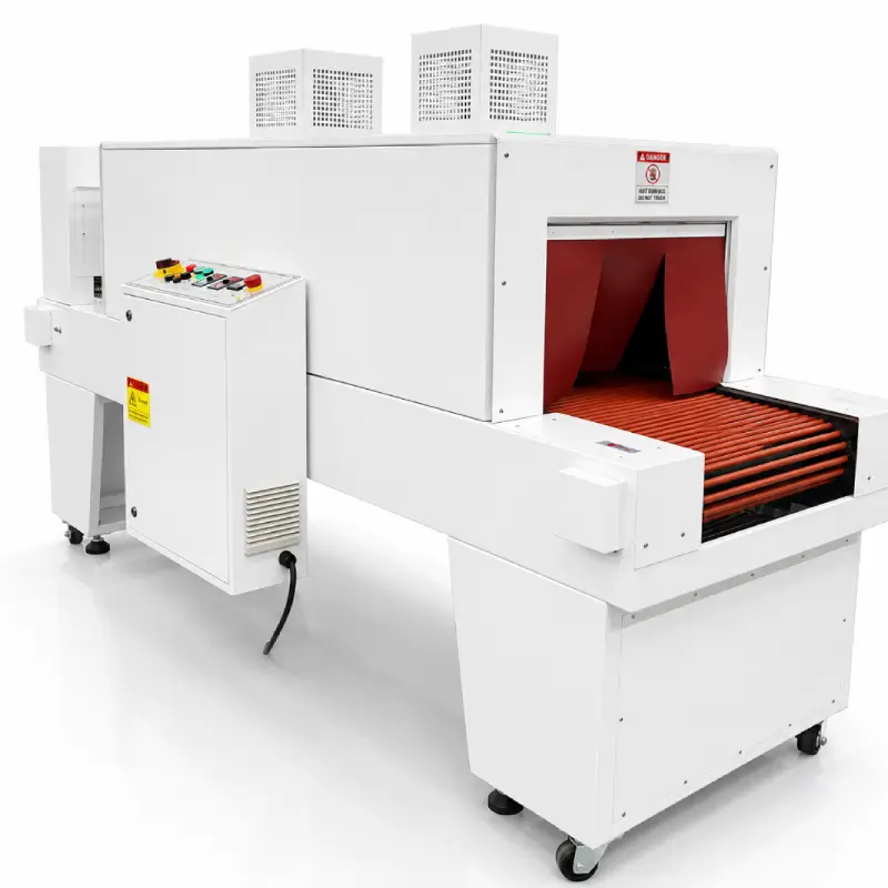 heat tunnel for PE film leftside view